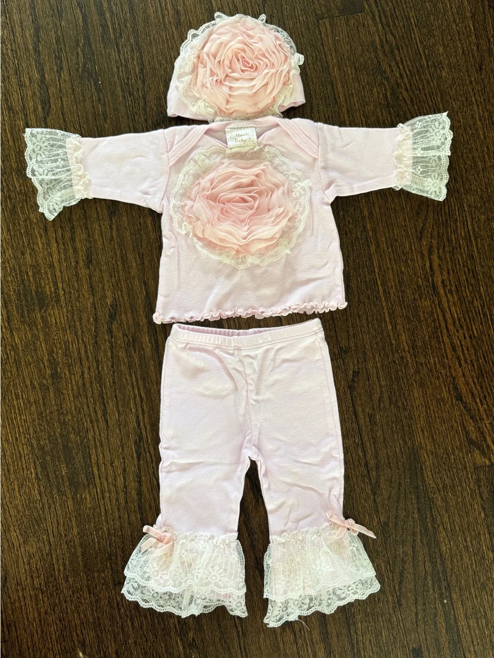 Haute Baby Rose Outfit 0-3M